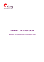 CLRG Report on the Representation of Companies in Court